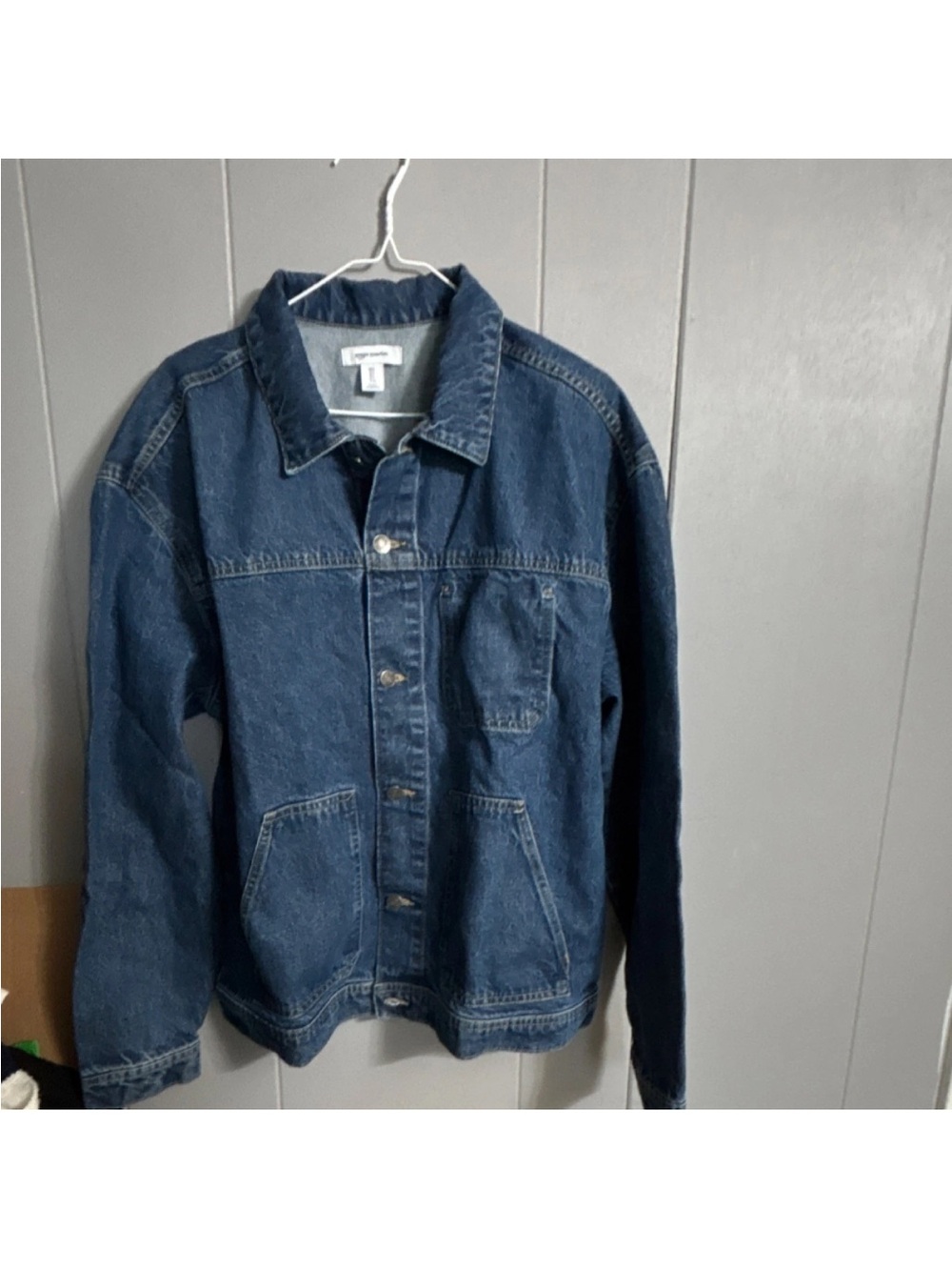 Amazon Essentials Men's Dark Blue Denim Shirt Jacket